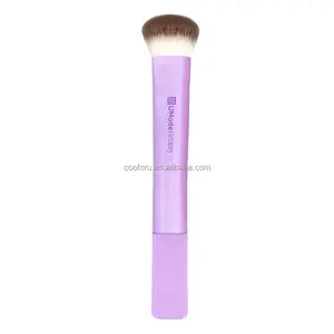 New Design Real Technique 1411 Foundation Powder Single Kabuki Flat Purple Expert Make Up Makeup Brush Set premium synthetic