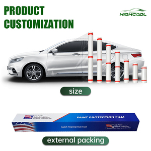 HIGHCOOL Transparent TPU PPF Film 9.5mil Self Healing Anti Scratch High Gloss Hydrophobic Car Paint Protection Film Roll - Product Image 1