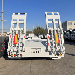 China 3 Assen 40T-80T Gooseneck Lowboy Oplegger Laagbed Met Staal Materiaal - Product Image 1