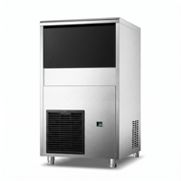 Machine à glaçons commerciale en acier inoxydable, capacité de 25 kg, machine à glaçons de comptoir