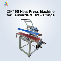 Presse à chaud manuelle multicolore AYF nouvelle 25*100 cm 10x40 pouces pour l'impression de lanières et de vêtements 2500W Garantie 1 an