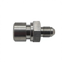 Raccord de tuyau de frein CNC usiné en usine, mâle AN3 vers femelle 3/8-24, service d'usinage sur mesure pour pièces de modification automobile