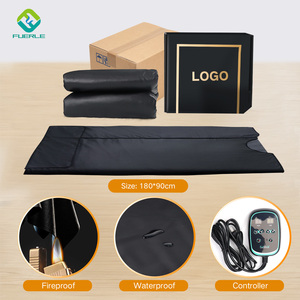 Fuerle ผ้าคลุมซาวน่าทำความร้อน Fir แบบพกพา, ผ้าห่มอินฟาเรดสำหรับสปาซาวน่า - Product Image 5