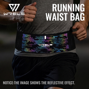 Tas Pinggang WRELS MOQ Rendah Stok Tersedia Tahan Air Fanny Pack Reflektif Malam Hari Sabuk Pinggang Dapat Disesuaikan Aksesoris Lari Tas Pinggang - Product Image 2