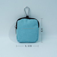 Sac de friandises pour chien Oxford robuste avec clip de mousqueton en métal, pochette d'entraînement portable étanche pour la randonnée pédestre en plein air
