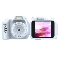 Caméra de poche HJD02 4K Ultra HD 16MP avec écran tactile de 1,54 pouces, 28 filtres, flash, enregistrement et charge, webcam, mini caméra de vlogging pour YouTube