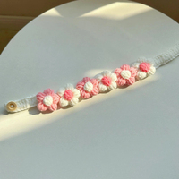 Collar de Flores de Lana Tejido a Crochet Hecho a Mano, Bufanda Ajustable para Mascotas, Babero Tejido para Gatos y Perros Pequeños, Lindo Collar Navideño