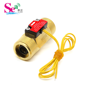 สวิตช์ควบคุมการไหลของน้ำ Dijiang Brass Copper Flow Switch 0-220V Hall Effect Flow Sensor Switch 1.5-30L/min G1/2 G3/4 Thread 50W สำหรับปั๊มน้ำร้อน - Product Image 2