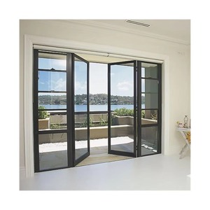 <span class=keywords><strong>Porta</strong></span> Scorrevole in Alluminio con Vetro per <span class=keywords><strong>Garage</strong></span> e Interni, Stile Moderno, Sistema Scorrevole in Vetro, Maniglia con Serratura e Accessori - Product Image 5