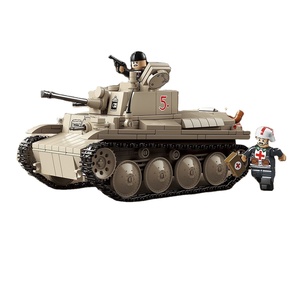 Série d'armes Overlord, modèle de char 38T, jouet de construction pour garçons, échelle 1:32, nouveaux blocs de construction intelligents - Product Image 3