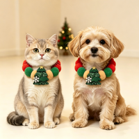 Nouveau Collier de Noël 2026 pour Chat, Chaton et Chien avec Cache-cou de Luxe, Décoration Nœud Papillon, Accessoires Mignons Faits Main pour Animaux de Compagnie