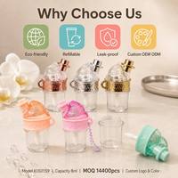 ISMAN Tube vide 8 ml pour gloss à lèvres, en plastique transparent, en forme de cornet de gaufre, avec trou pour porte-clés, emballage cosmétique, vente en gros