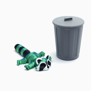 Figurines d'Animaux de Dessin Animé, Raton Laveur, Jouets en Plastique Faits à la Main, Objets de Collection Multicolores, Décoration Artistique Moulée par Injection - Product Image 3