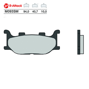 Pastillas de Freno Delanteras para Motocicleta R-Attack M093SM, Cobre Sinterizado, 94,0x40,7x10,0mm, Homologadas R90 - Product Image 1
