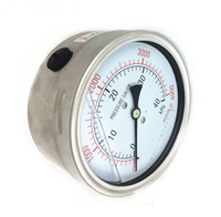 Shelok Stainless Steel Shock Resistant Diaphragm Pressure Gauge | Corrosion-Proof for Micro & Negative Pressure Measurement