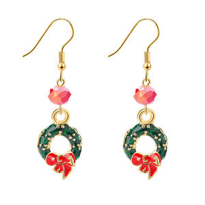 Boucles d'oreilles de noël pour femmes, nouvelle collection, boucles d'oreilles, clou, pendantes, bijoux de fête, pour adolescentes, - Product Image 4