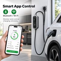 Chargeur mural pour VE J1772 Type 1 ETL FCC APP WiFi Bluetooth IP65 IK10 3.8kW 7.6kW 9.6kW 16A 32A 40A 240V Fournisseur OEM ODM Domicile