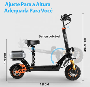 <span class=keywords><strong>Trottinette</strong></span> <span class=keywords><strong>électrique</strong></span> intelligente <span class=keywords><strong>pour</strong></span> adultes avec siège, unisexe, 11 pouces, autonomie <span class=keywords><strong>de</strong></span> 60 km, batterie amovible, absorption des chocs avant et arrière, entrepôt Brésil - Product Image 6
