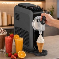Machine à glaces OEM ODM avec logo personnalisé, compresseur pour glaces molles, sorbets et milkshakes, vente en gros directe d'usine