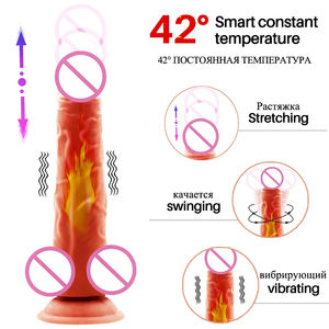 Telecomando telescopico vibrante enorme grande grande pene realistico Dildo oscillazioni di spinta Dildo vibratore per gli uomini donne Sex Toy - Product Image 2