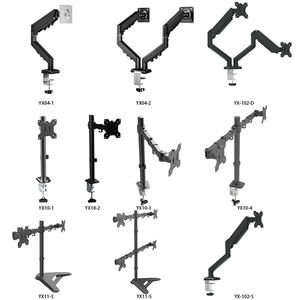 2025 nuevo soporte de <span class=keywords><strong>Monitor</strong></span> VESA de ordenador <span class=keywords><strong>Vertical</strong></span> de escritorio de pared Triple doble único para monitores 1 2 3 4 - Product Image 1