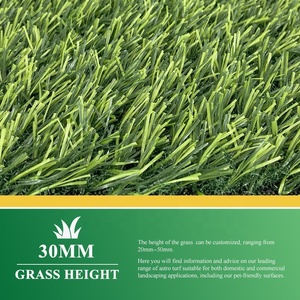 Césped artificial no tóxico Césped sintético Césped artificial de alta calidad <span class=keywords><strong>para</strong></span> paisajes y espacios al aire libre - Product Image 4