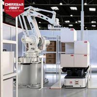 Bras de robot de palettisation multi-articulations à charge élevée, manipulateur à liaisons rigides pour l'empilage de cartons et la manutention des matériaux