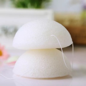 Éponge faciale en konjac naturelle, exfoliante douce, nettoyante en profondeur, éponge de lavage du visage, emballage personnalisé, soin de la peau, éponge en konjac - Product Image 3