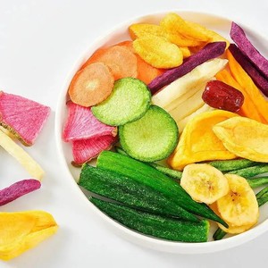 Personnalisé 50g 60g 70g 80g Mélange <span class=keywords><strong>de</strong></span> fruits séchés Patate douce violette séchée, gombo et citrouille Marque privée Légumes séchés - Product Image 1