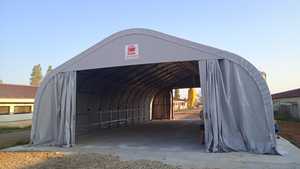 DUE SRL Italian-Made EN Standard Q345 Steel Structure <b>Hot</b> Selling Waterproof Galvanizing Light <b>Tent</b> Agricultural Vehicle Cover - Product Image 2