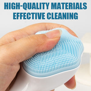 Exfoliante Facial HQ Mixed Proc para Mujer, Cepillo Facial de Limpieza Profunda con Forma de Pata de Gato, con Mango, Silicona Suave, Manual - Product Image 3