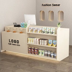 Comptoir de bar, comptoir de caisse, petit comptoir de magasin, comptoir de supermarché, comptoir de supérette, étagère de présentation, comptoir de magasin de thé au lait - Product Image 4