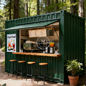 Container in Acciaio per Spedizioni, Design <span class=keywords><strong>Industriale</strong></span>, Caffetteria <span class=keywords><strong>Mobile</strong></span>, Ristorante, <span class=keywords><strong>Bar</strong></span> all'Aperto con Caratteristica Traspirante - Product Image 6