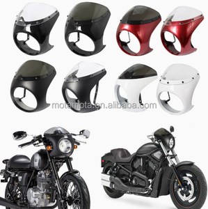 Parabrisas Personalizado Estilo Cafe Racer para Harley Davidson Touring Dyna Chopper Bobber, Nuevo <span class=keywords><strong>Faro</strong></span> Delantero para Motocicleta - Product Image 1