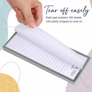 <span class=keywords><strong>Utron</strong></span> 2-gói từ notepad 100 trang/cuốn sách 8x20.3cm tạp hóa danh sách nam châm Pad tủ lạnh thiết kế để làm memos notepad tủ lạnh - Product Image 2