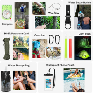 Kit de survie d'urgence populaire de 235 pièces, kit de survie en milieu sauvage, SOS, <span class=keywords><strong>camping</strong></span>, chasse, tremblement de terre, randonnée en plein air, trousse de premiers soins - Product Image 4