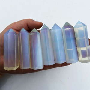 Torre Opalite Opalite bianca del punto della bacchetta di alta qualità all'ingrosso per la decorazione curativa - Product Image 4