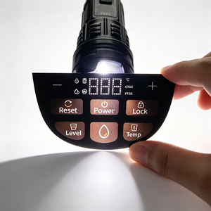 <b>Electric</b> Custom <b>Standing</b> <b>Desk</b> Controller Panel Membrane Switch Sticker Display Window Memory PC PVC Acrylic Cutting Adhesive - Product Image 2