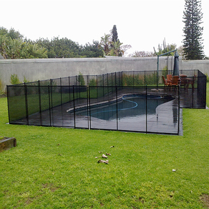 Clôture de piscine temporaire amovible en maille métallique perforée en aluminium, design expert, longue durée de vie - Product Image 3
