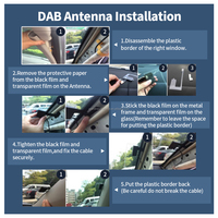 Grandnavi DAB universel pour voiture USB MCX DAB plage de température de fonctionnement récepteur DAB 170-240MHZ PTY EPG balayage automatique TA