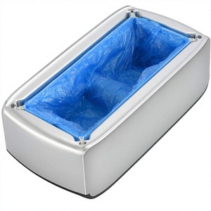 Dispenser Automatico di <span class=keywords><strong>Copriscarpe</strong></span>, 200 Pezzi Usa e Getta, Adatto per Taglie di Scarpe da Uomo, per Casa, Fabbrica, <span class=keywords><strong>Ospedale</strong></span> (Argento) - Product Image 1
