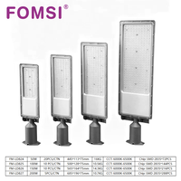 Lampadaire LED FOMSI 50W-200W, haute luminosité, éclairage extérieur pour cour, route, jardin, étanche, en aluminium moulé sous pression