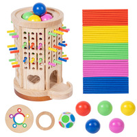 Jouets éducatifs en bois pour enfants en gros, jeu de tirage Montessori pour la maternelle, la garderie et l'apprentissage STEM