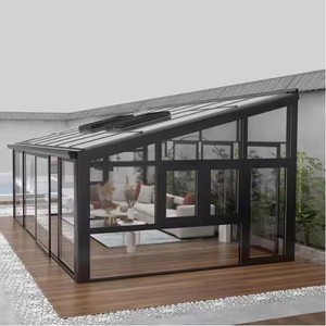 Andexin <span class=keywords><strong>Solarium</strong></span> Quatre Saisons Aluminium Solaires Maisons en verre Jardin Verre Véranda Maisons en aluminium - Product Image 1