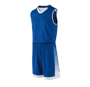 Uniformes de basketball personnalisés grande taille de haute qualité, vêtements de sport respirants, impression par transfert thermique, été, antibactérien, séchage rapide - Product Image 1