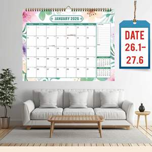 <span class=keywords><strong>Calendrier</strong></span> de bureau et mural 2026-2027 en anglais, compte à rebours pour le commerce extérieur, planificateur 365 jours, <span class=keywords><strong>calendrier</strong></span> mensuel non promotionnel - Product Image 2