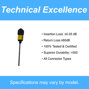 Câble de raccordement optique MPO à 8 angles (LSZH/PVC) pour câblage haute densité, carte <span class=keywords><strong>CPO</strong></span>, conversion photoélectrique FTTH/FTTB/FTTX - Product Image 3