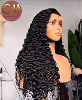 Peluca de Cabello Humano Vietnamita Virgen SDD, Rizos Voluminosos, Densidad 250%, Sin Pegamento, Lista para Usar, Encaje Frontal HD 13x6, Precortada y Predecolorida