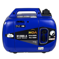 Trinkwasser Mini Benzin AC 1KW 1000 Watt 110V 220V Benzin Silent Small Light Dynamo Inverter Generator für den Heimgebrauch H1200i-A