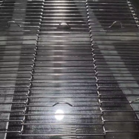 Bande transporteuse en treillis métallique en acier inoxydable 304 de qualité alimentaire pour le revêtement au chocolat et les usines agroalimentaires